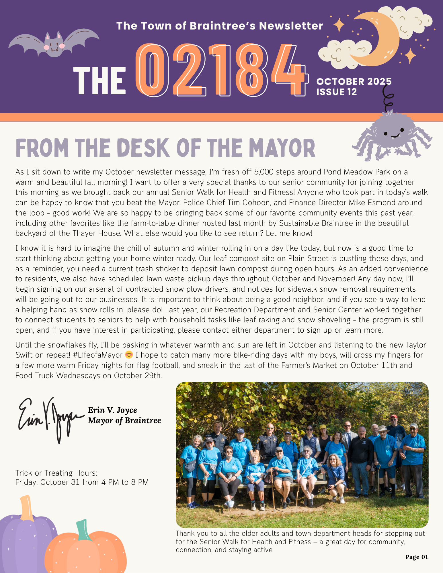 The 02184 - October Newsletter