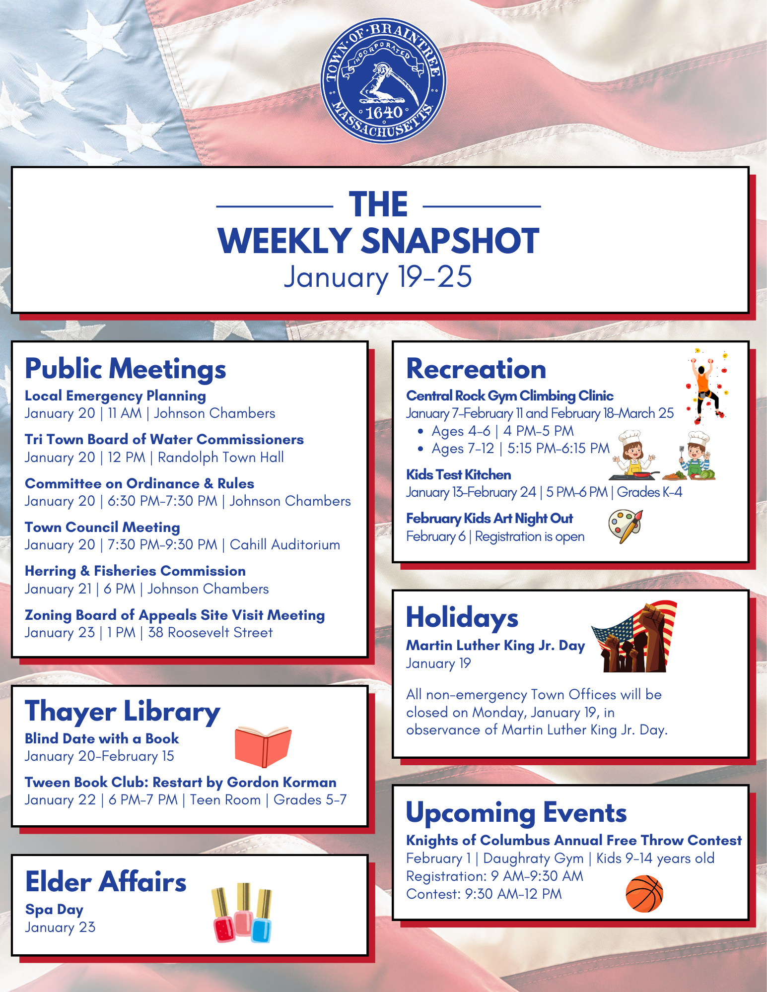 The 02184 Weekly Snapshot 19-25