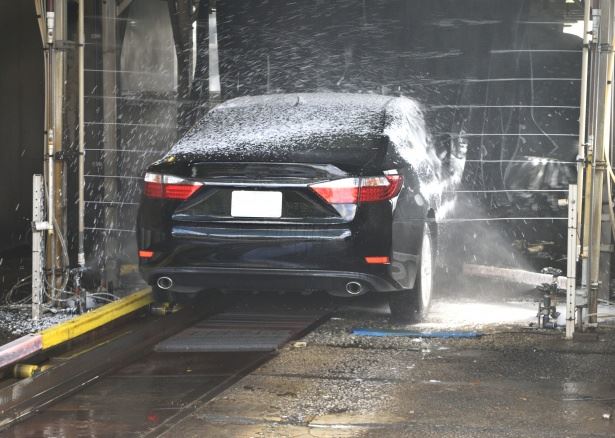 Car at a car wash